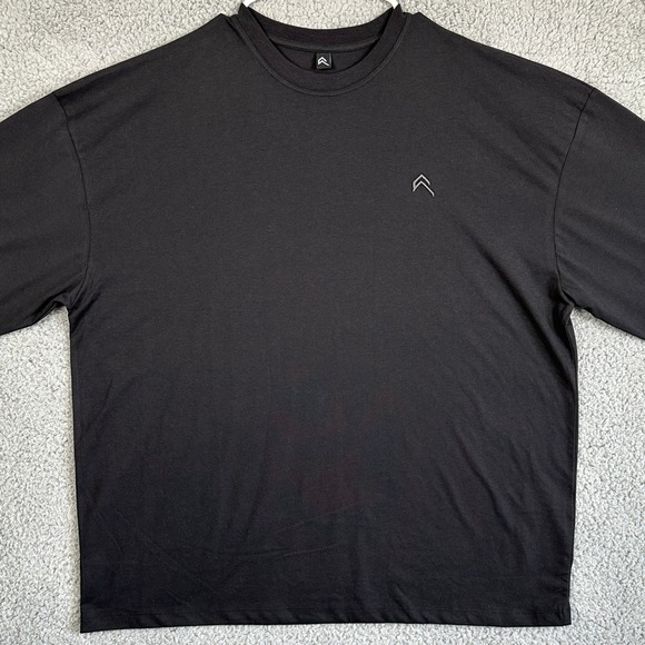 Oner Active T-Shirt Tee Mens XL Black Long Sleeve Crewneck Stretch Logo Athletic - Picture 3 of 8